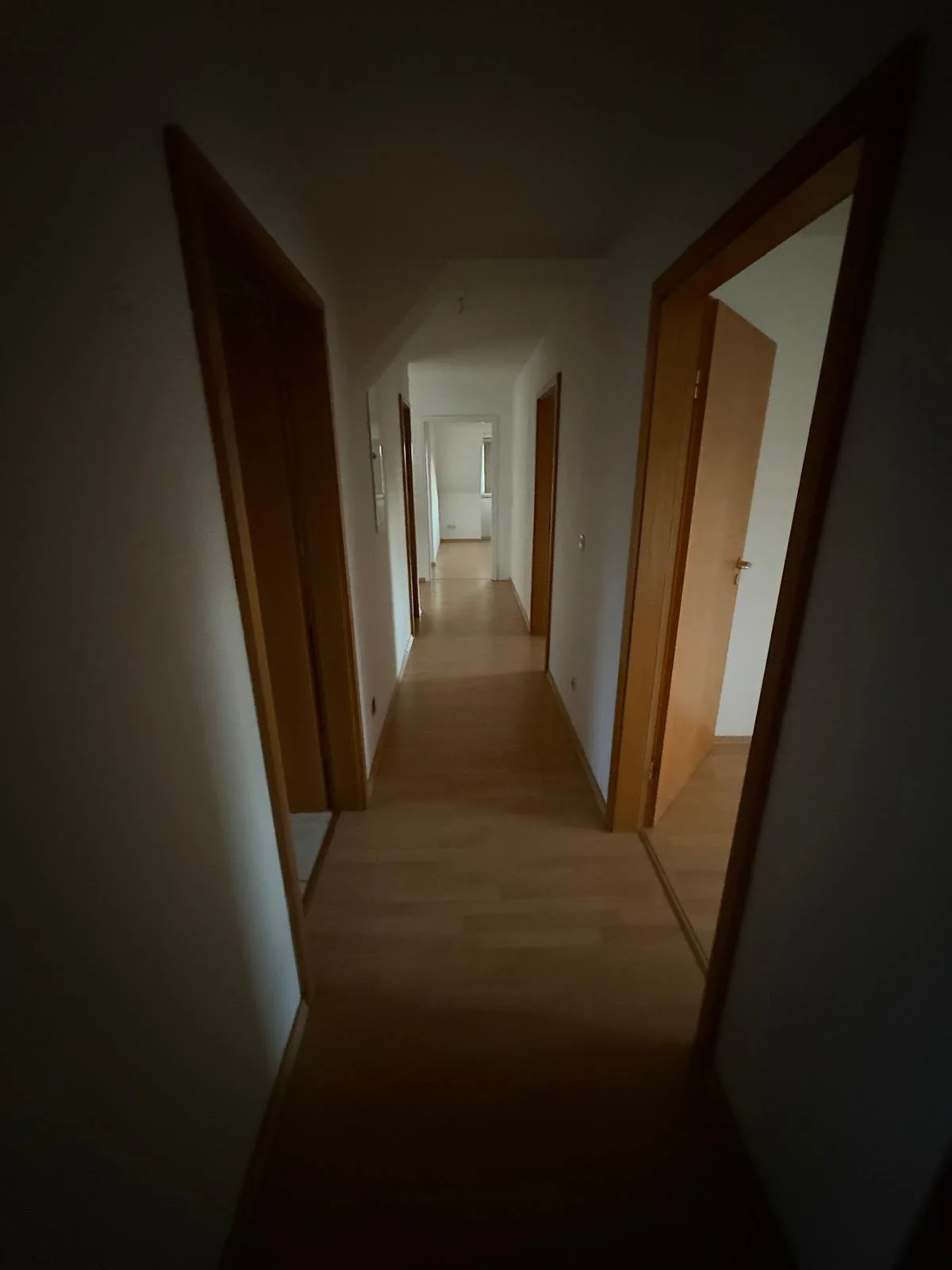 Flur mit Holztüren im Bestand